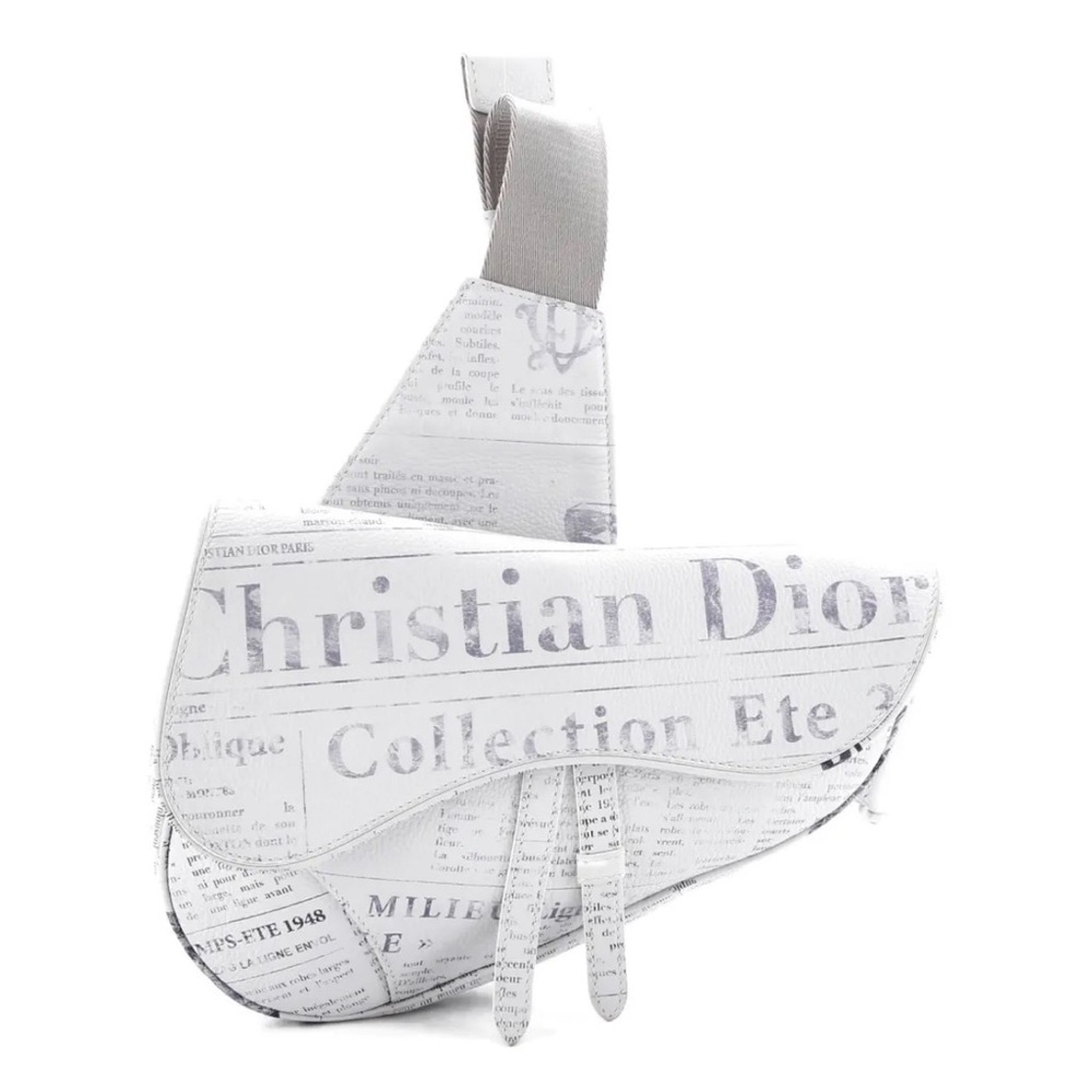 CHRISTIAN DIOR
Daniel Arsham Saddle Printed Leather crossbody bag